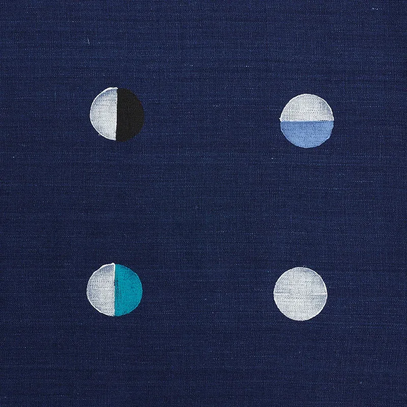 JOSHUA TREE Fabric – INDIGO MOONS | Schumacher | Wallpaper T JOSHUA TREE fabric INDIGO MOONS color by Schumacher