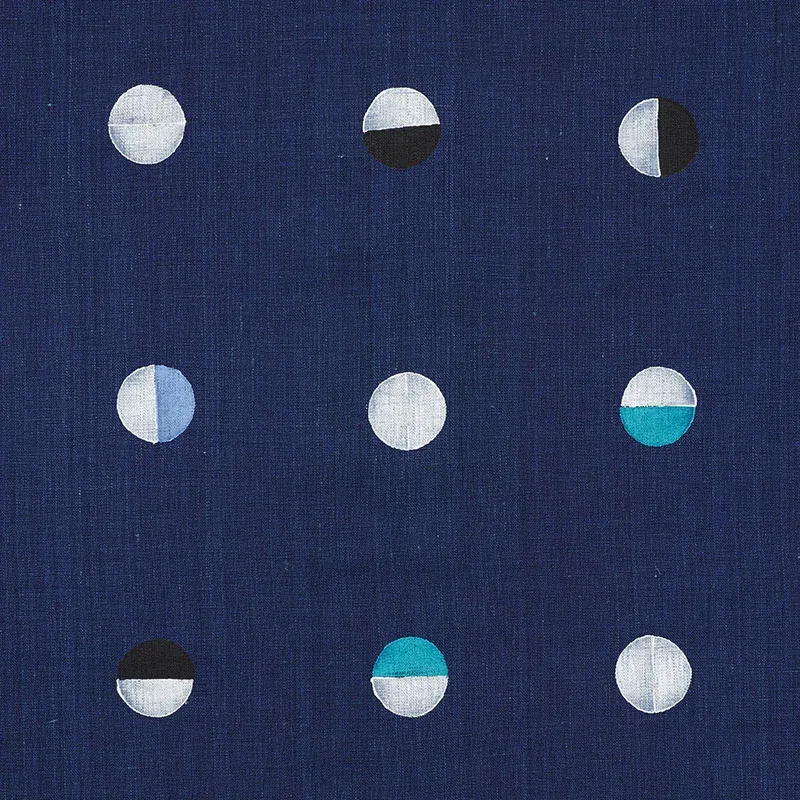 JOSHUA TREE fabric INDIGO MOONS color by Schumacher