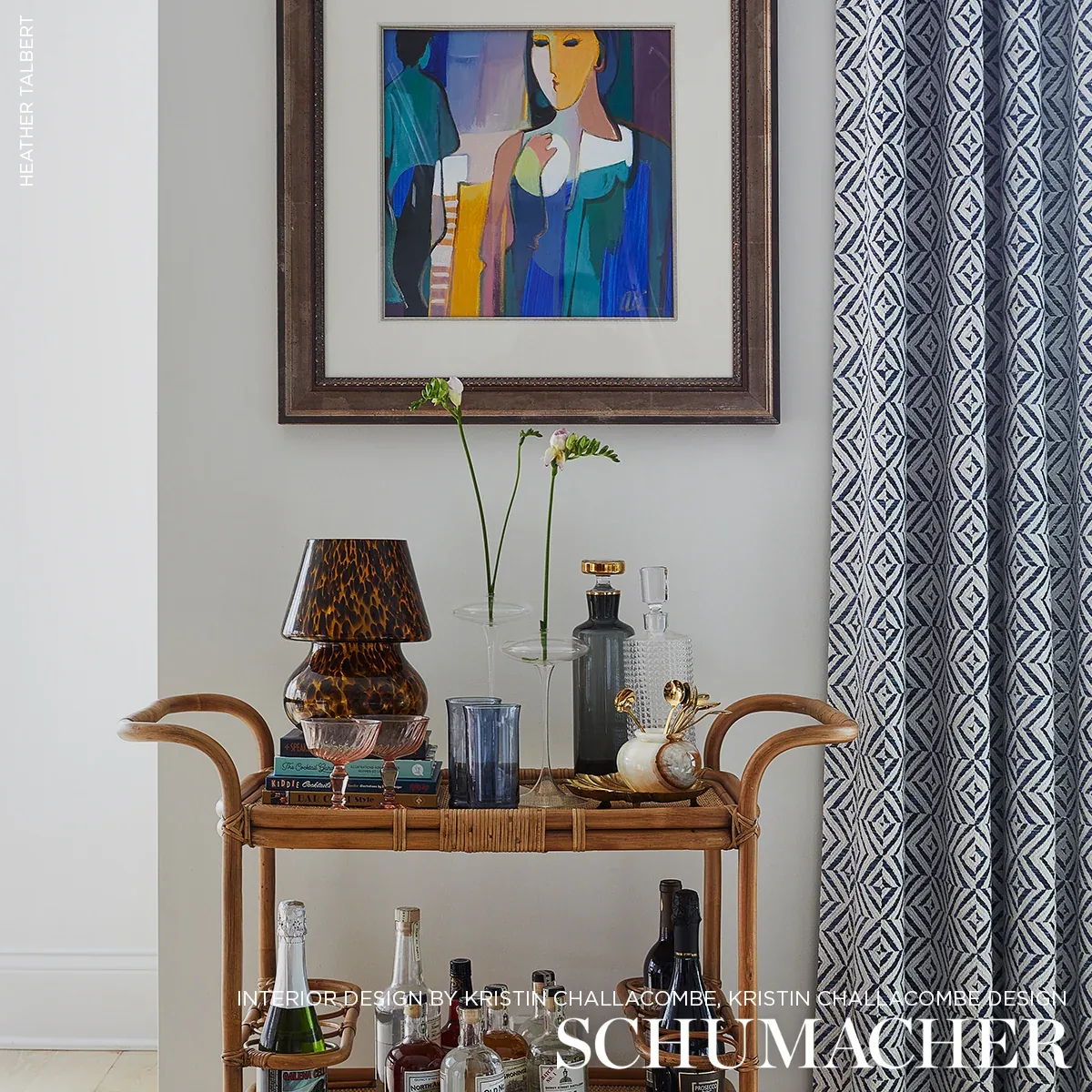 JUBILEE Fabric – BLUE | Schumacher | Wallpaper Twins JUBILEE fabric BLUE color by Schumacher