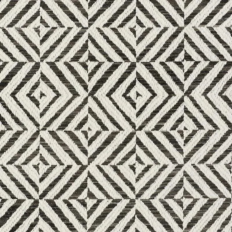 JUBILEE fabric CHARCOAL color by Schumacher