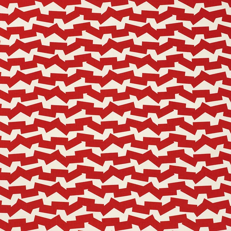 JUMBLE II INDOOR/OUTDOOR fabric RED color by Schumacher