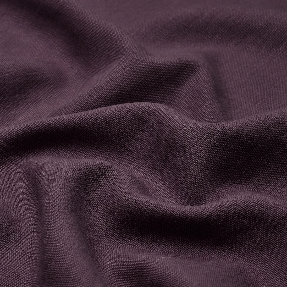 JUMI STONEWASHED LINEN Fabric – AUBERGINE | Schumacher | Wal JUMI STONEWASHED LINEN fabric AUBERGINE color by Schumacher