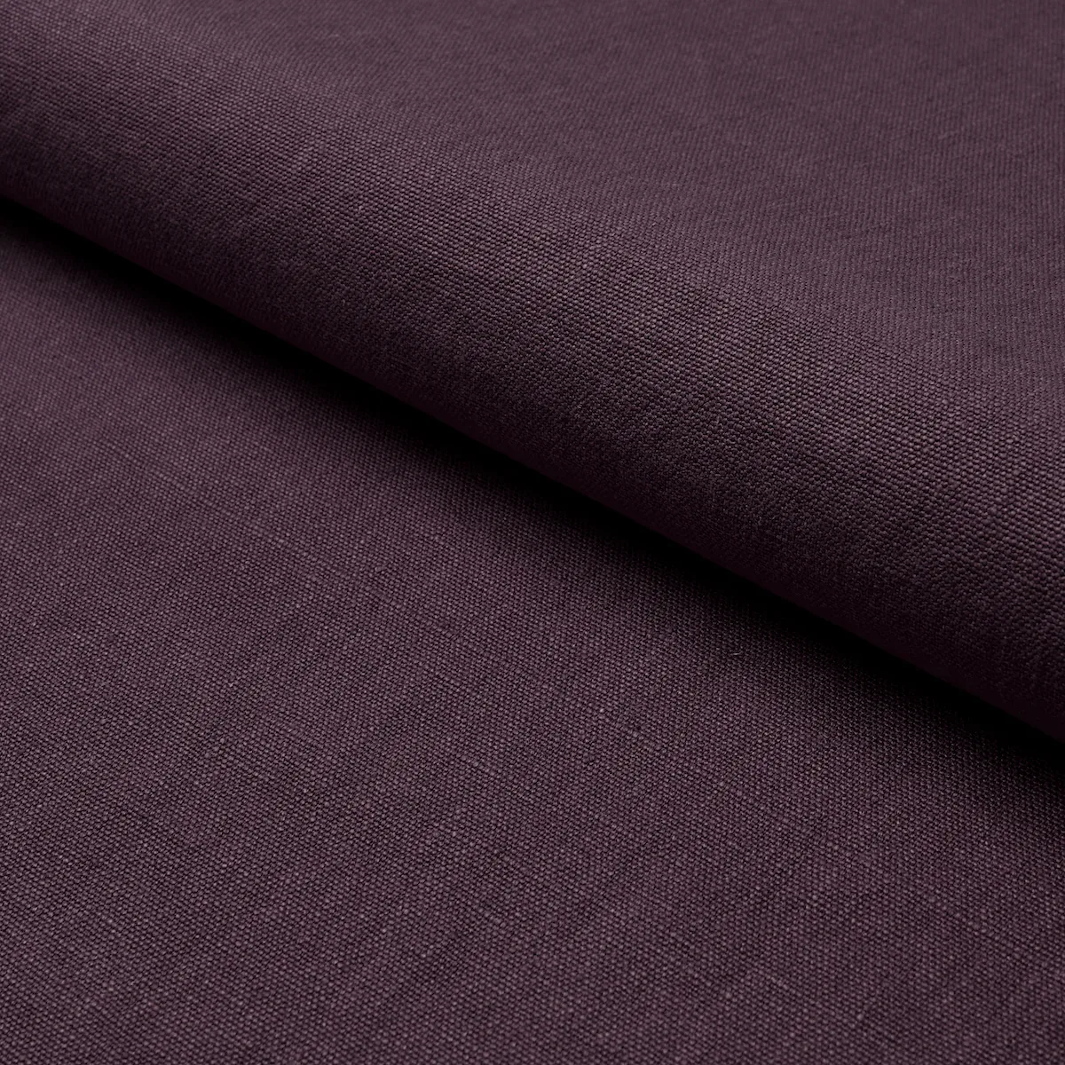 JUMI STONEWASHED LINEN fabric AUBERGINE color by Schumacher