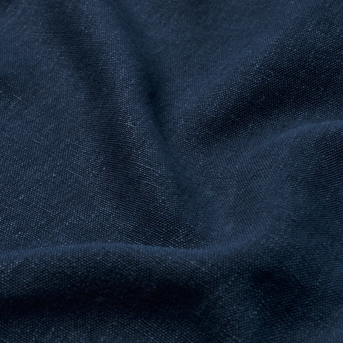 JUMI STONEWASHED LINEN fabric NAVY color by Schumacher