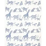Jungle Jubilee Fabric – BLUEBERRY | Schumacher | Wallpaper T Jungle Jubilee fabric BLUEBERRY color by Schumacher