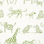 Jungle Jubilee Fabric – LEAF | Schumacher | Wallpaper Twins Jungle Jubilee fabric LEAF color by Schumacher