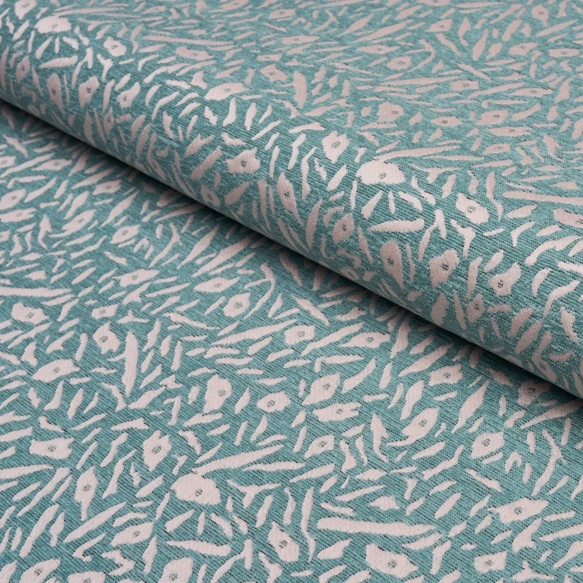 JUNGLE MOSS Fabric – SKY | Schumacher | Wallpaper Twins JUNGLE MOSS fabric SKY color by Schumacher