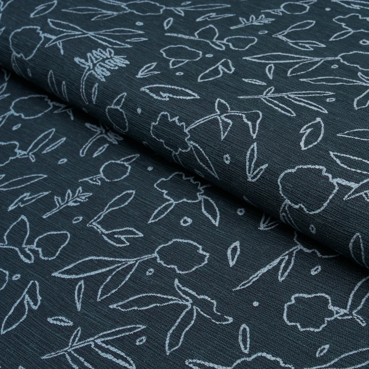 JUNGLE VINE fabric DARK BLUE color by Schumacher