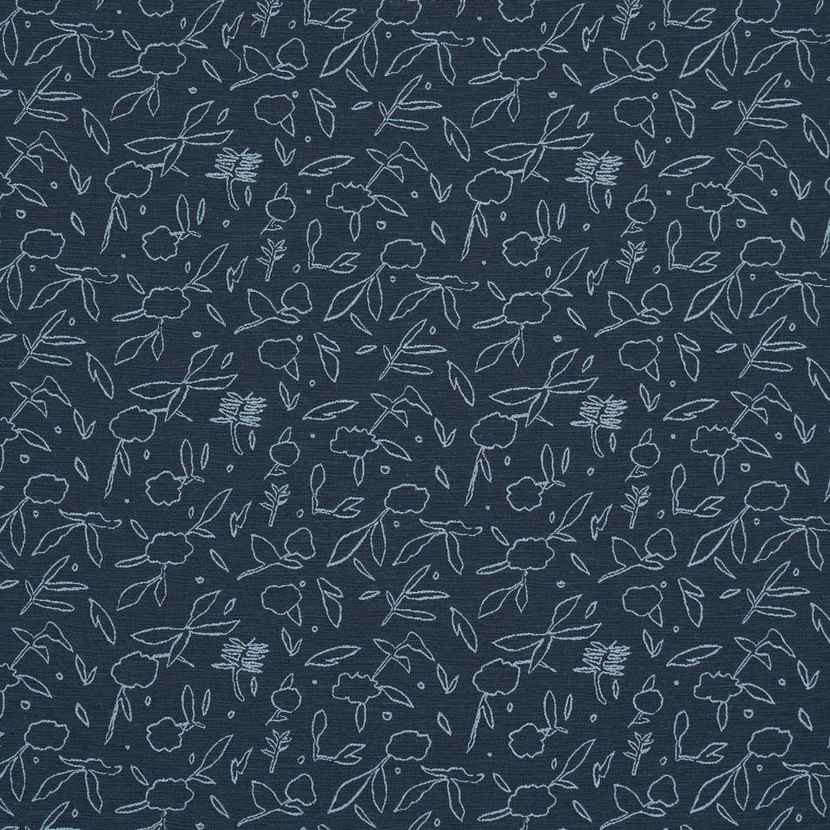 JUNGLE VINE fabric DARK BLUE color by Schumacher