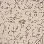 JUNGLE VINE fabric OAT color by Schumacher