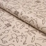 JUNGLE VINE fabric OAT color by Schumacher
