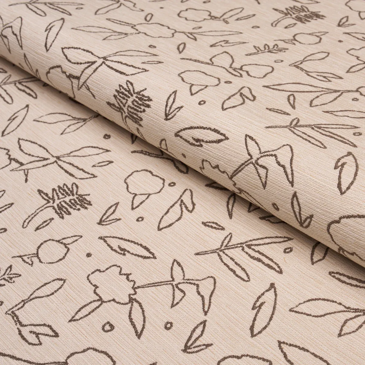 JUNGLE VINE fabric OAT color by Schumacher