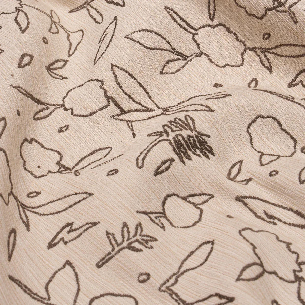 JUNGLE VINE fabric OAT color by Schumacher