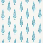JUNIPER BLOCK PRINT Fabric – BLUE | Schumacher | Wallpaper T JUNIPER BLOCK PRINT fabric BLUE color by Schumacher