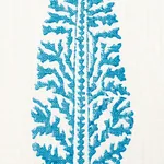 JUNIPER BLOCK PRINT Fabric – BLUE | Schumacher | Wallpaper T JUNIPER BLOCK PRINT fabric BLUE color by Schumacher