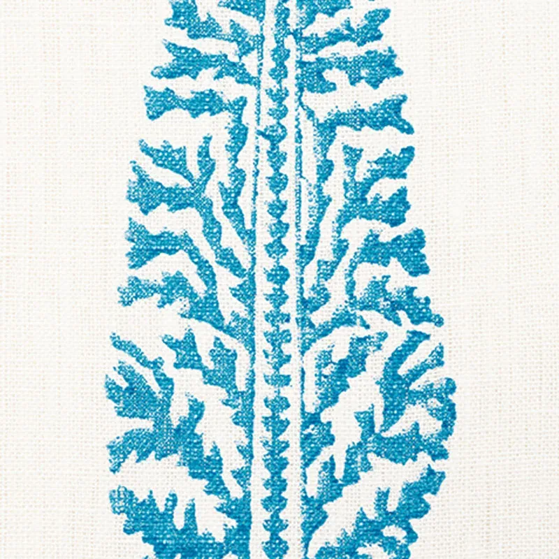 JUNIPER BLOCK PRINT Fabric – BLUE | Schumacher | Wallpaper T JUNIPER BLOCK PRINT fabric BLUE color by Schumacher