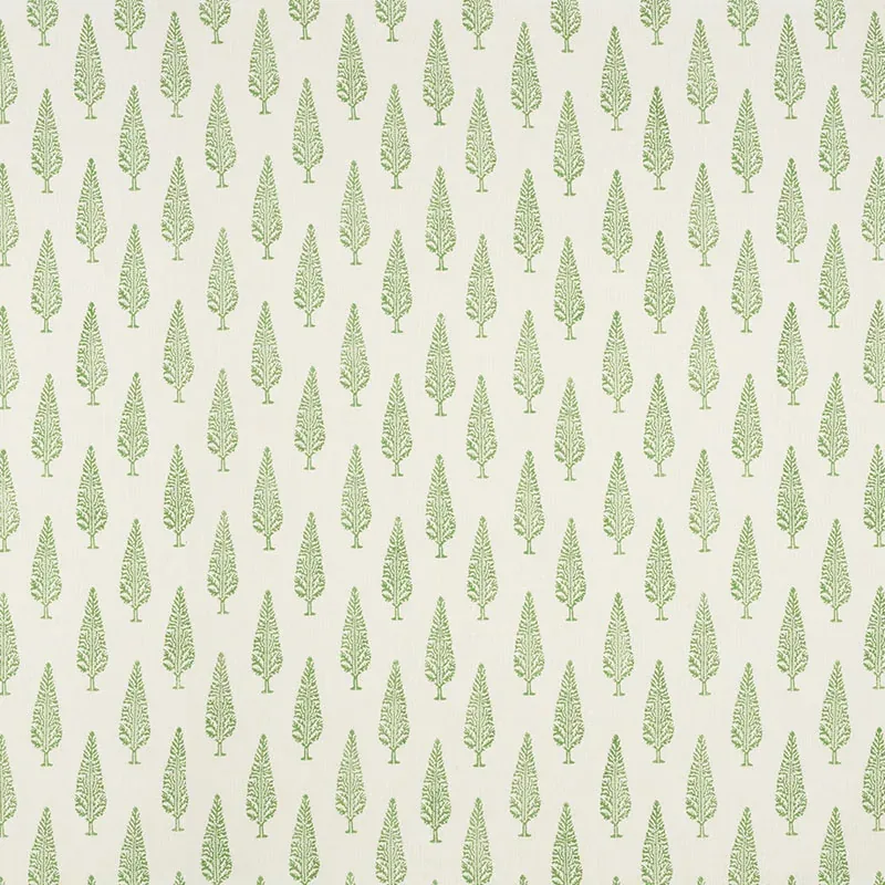JUNIPER BLOCK PRINT Fabric – GREEN | Schumacher | Wallpaper JUNIPER BLOCK PRINT fabric GREEN color by Schumacher