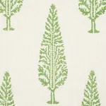 JUNIPER BLOCK PRINT Fabric – GREEN | Schumacher | Wallpaper JUNIPER BLOCK PRINT fabric GREEN color by Schumacher