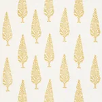 JUNIPER BLOCK PRINT Fabric – YELLOW | Schumacher | Wallpaper JUNIPER BLOCK PRINT fabric YELLOW color by Schumacher