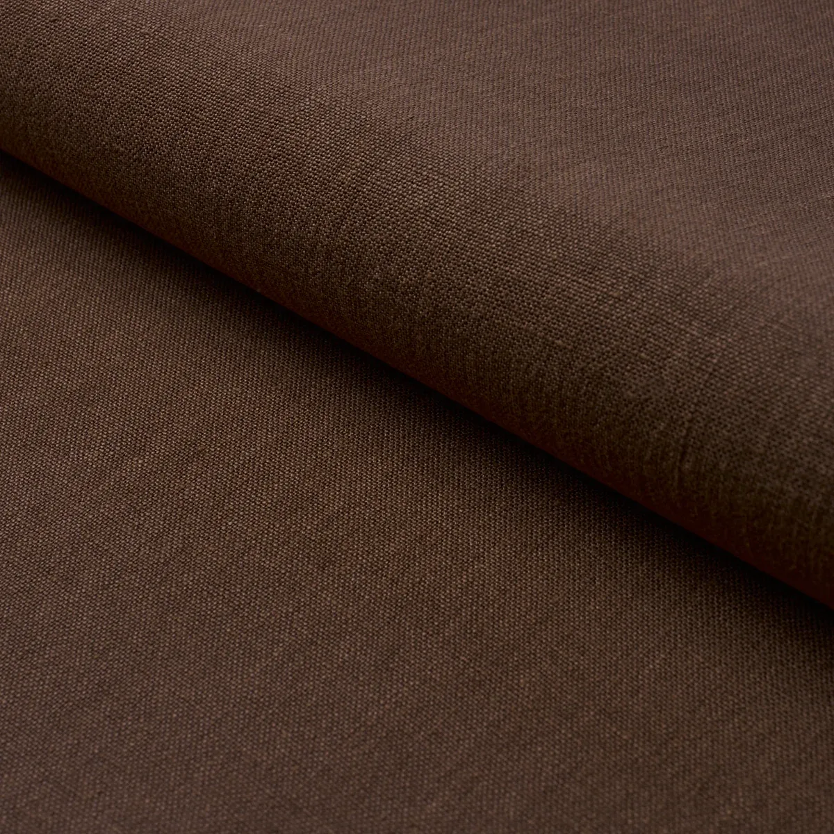KAI LINEN fabric CHOCOLATE color by Schumacher