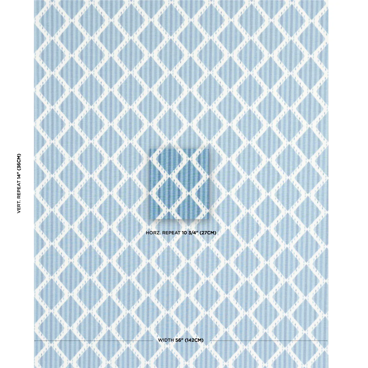 KAI STRIPED IKAT Fabric – BLUE | Schumacher | Wallpaper Twin KAI STRIPED IKAT fabric BLUE color by Schumacher