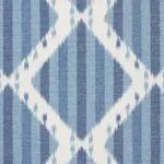 KAI STRIPED IKAT Fabric – BLUE | Schumacher | Wallpaper Twin KAI STRIPED IKAT fabric BLUE color by Schumacher