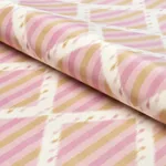 KAI STRIPED IKAT fabric PINK color by Schumacher