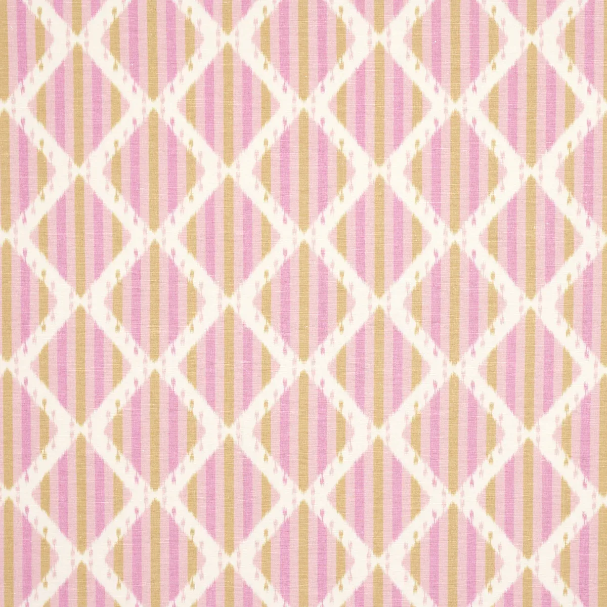KAI STRIPED IKAT fabric PINK color by Schumacher