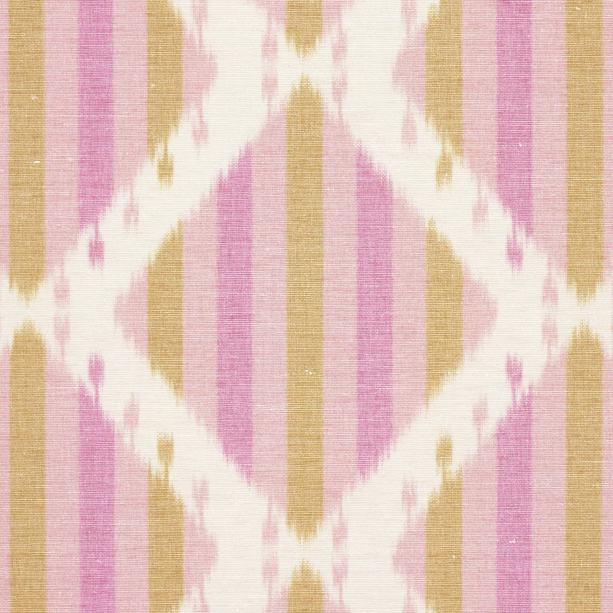KAI STRIPED IKAT fabric PINK color by Schumacher