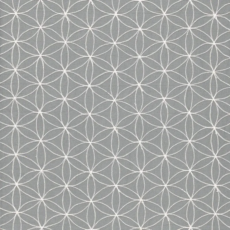 Kaleidoscope fabric SMOKE color by Schumacher