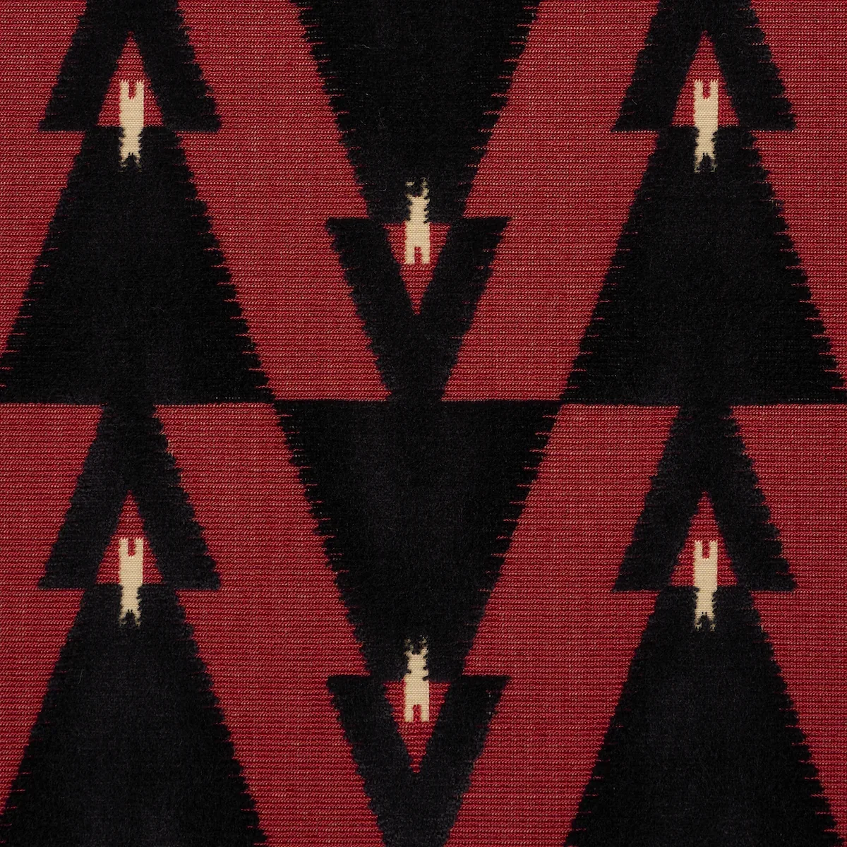 KALIDO VELVET fabric LADYBIRD color by Schumacher