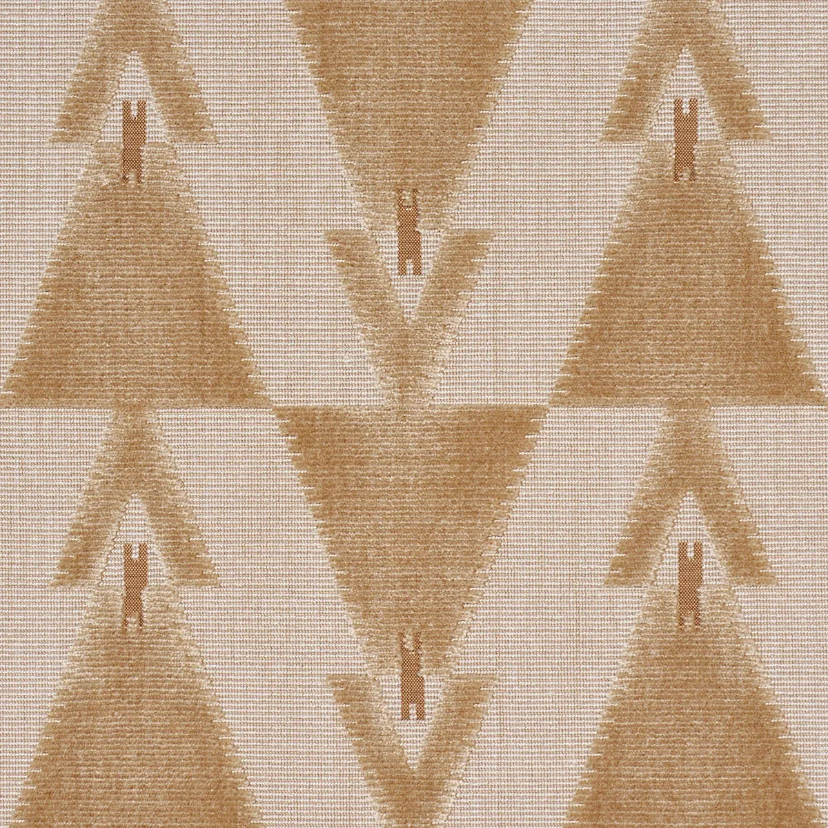 KALIDO VELVET fabric OAT color by Schumacher