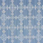 KALINDI EMBROIDERY Fabric – DENIM | Schumacher | Wallpaper T KALINDI EMBROIDERY fabric DENIM color by Schumacher