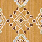 KALINDI EMBROIDERY Fabric – SAFFRON | Schumacher | Wallpaper KALINDI EMBROIDERY fabric SAFFRON color by Schumacher
