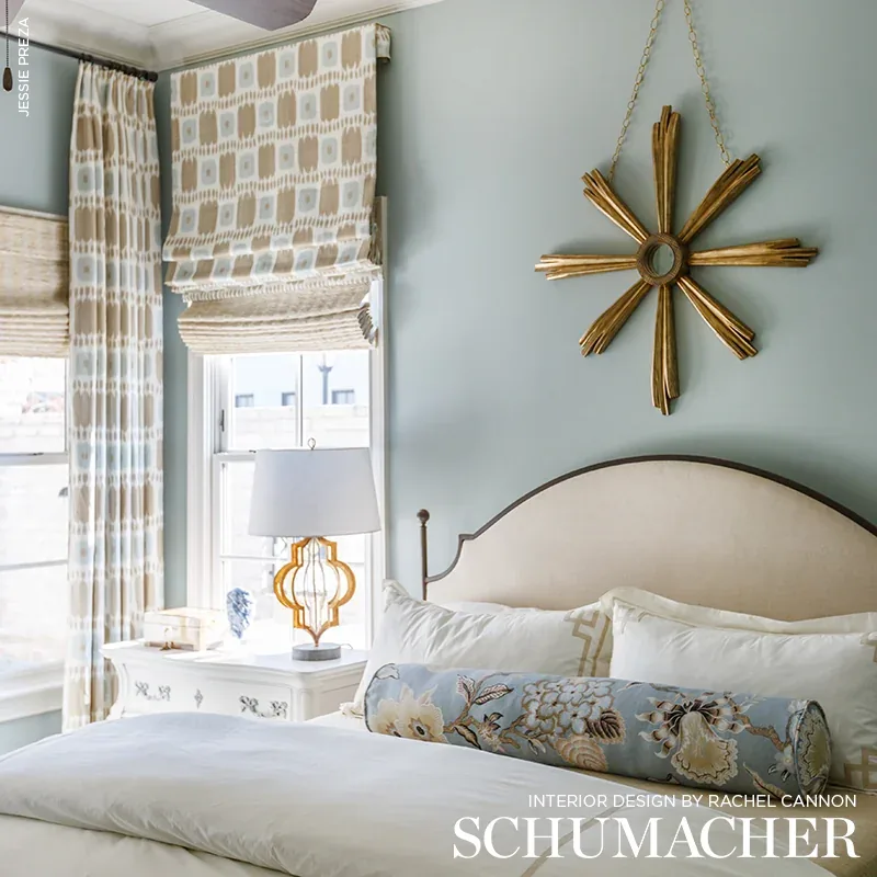 KANDIRA fabric GREIGE color by Schumacher