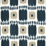 KANDIRA Fabric – INDIGO | Schumacher | Wallpaper Twins KANDIRA fabric INDIGO color by Schumacher