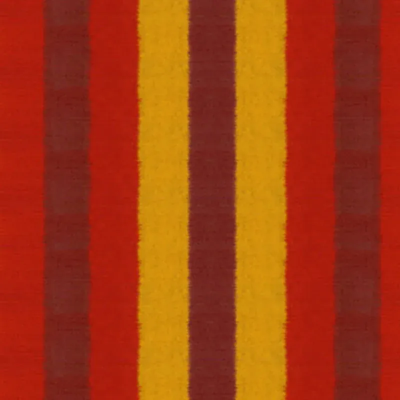 KAREENA IKAT STRIPE fabric HENNA color by Schumacher