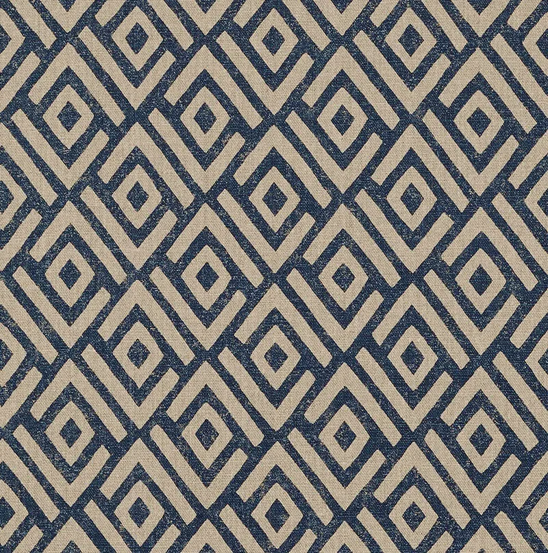 KASAI fabric INDIGO color by Schumacher