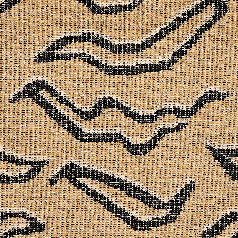 KATA Fabric – CAMEL WITH BLACK | Schumacher | Wallpaper Twin KATA fabric CAMEL WITH BLACK color by Schumacher