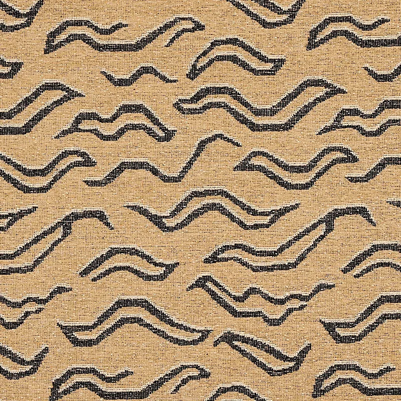 KATA fabric CAMEL WITH BLACK color by Schumacher