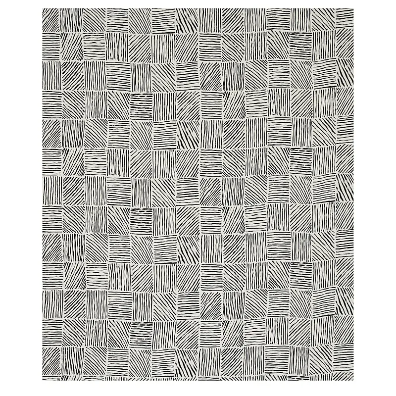 KATAMA Fabric – BLACK | Schumacher | Wallpaper Twins KATAMA fabric BLACK color by Schumacher