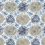 KATSUGI Fabric – BLUES | Schumacher | Wallpaper Twins KATSUGI fabric BLUES color by Schumacher