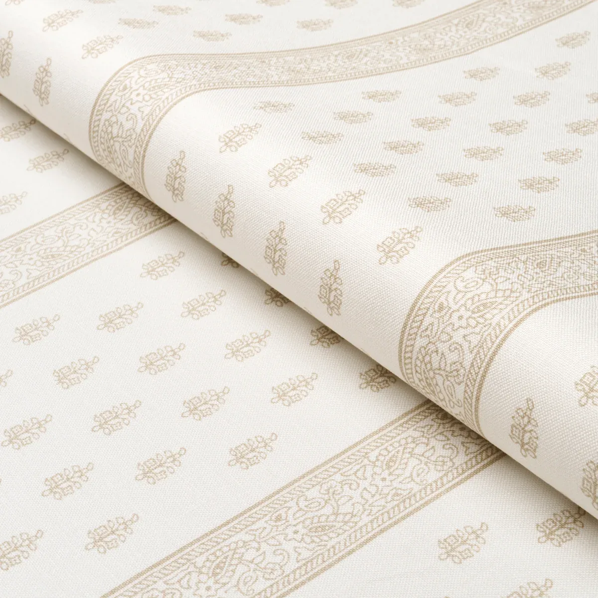 KATSURA STRIPE fabric SAND color by Schumacher