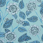KAVA CAY INDOOR/OUTDOOR Fabric – BLUES | Schumacher | Wallpa KAVA CAY INDOOR/OUTDOOR fabric BLUES color by Schumacher