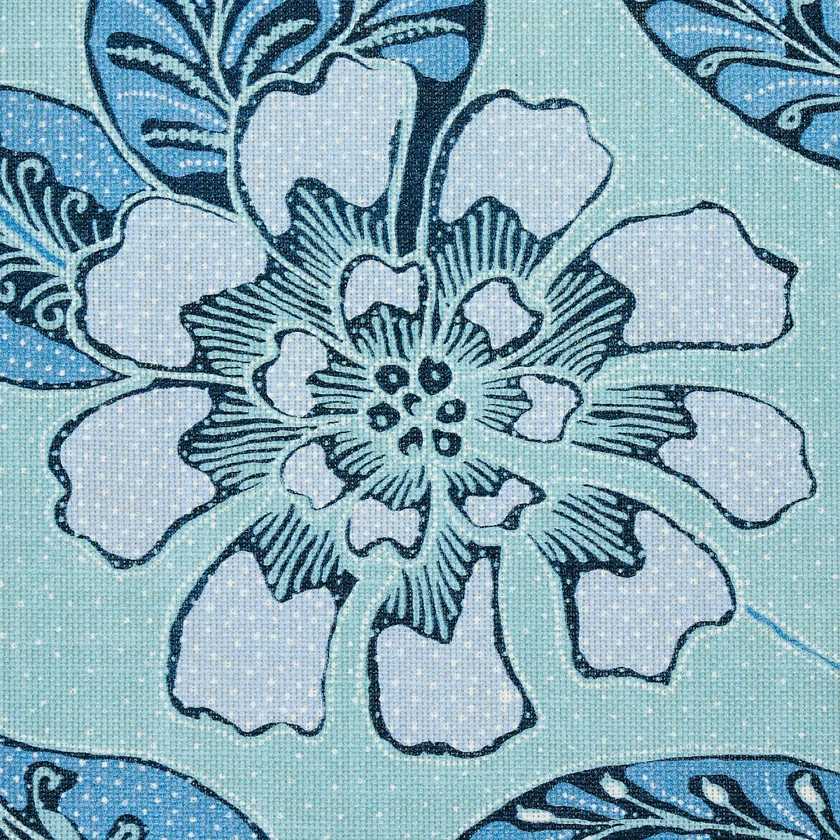 KAVA CAY INDOOR/OUTDOOR Fabric – BLUES | Schumacher | Wallpa KAVA CAY INDOOR/OUTDOOR fabric BLUES color by Schumacher