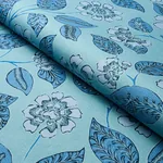 KAVA CAY INDOOR/OUTDOOR Fabric – BLUES | Schumacher | Wallpa KAVA CAY INDOOR/OUTDOOR fabric BLUES color by Schumacher