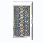 KAYA HAND WOVEN BROCADE Fabric – BLUE | Schumacher | Wallpap KAYA HAND WOVEN BROCADE fabric BLUE color by Schumacher