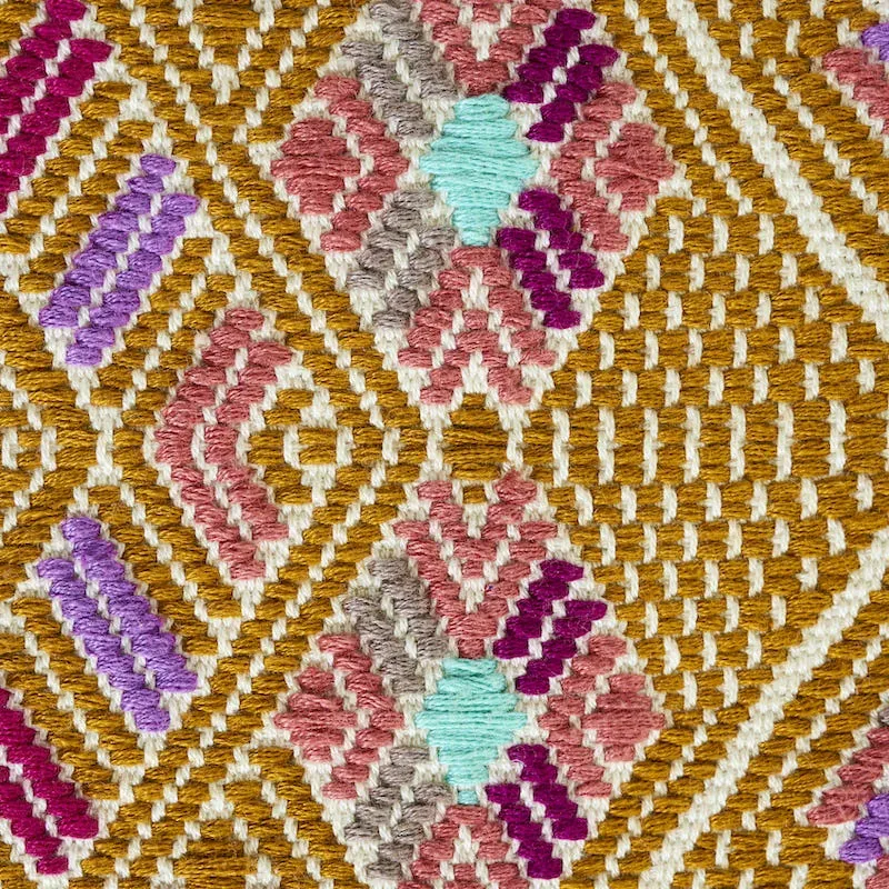 KAYA HAND WOVEN BROCADE Fabric – MOSTAZA | Schumacher | Wall KAYA HAND WOVEN BROCADE fabric MOSTAZA color by Schumacher