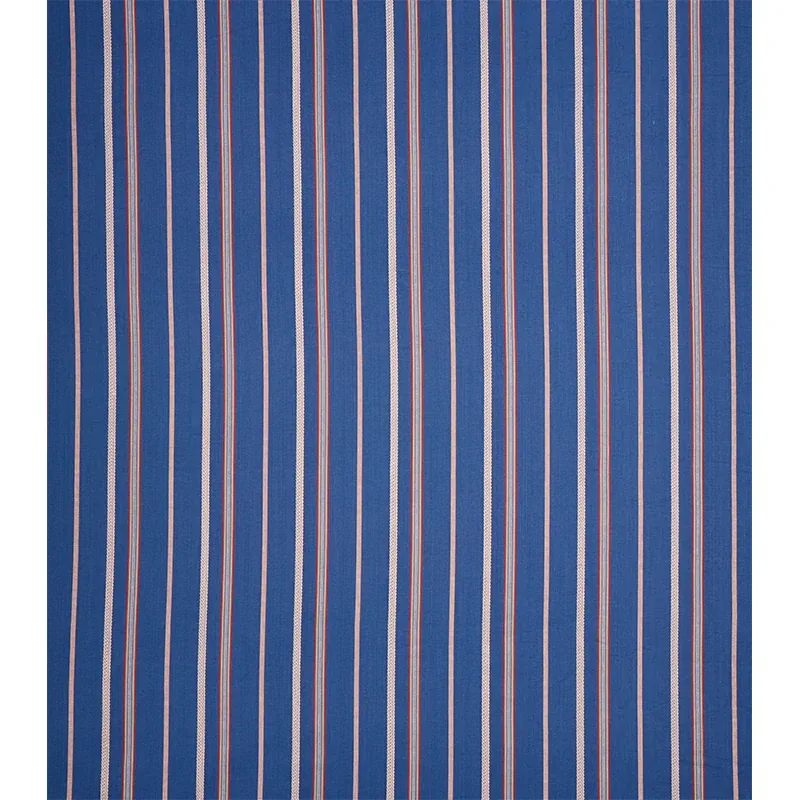 KAYENTA STRIPE Fabric – BLUE | Schumacher | Wallpaper Twins KAYENTA STRIPE fabric BLUE color by Schumacher