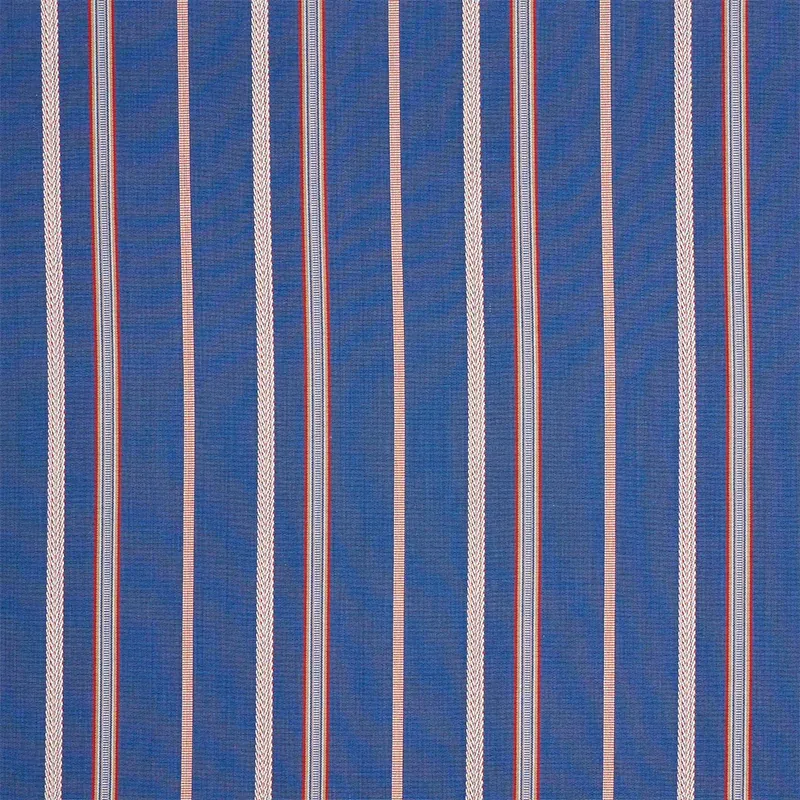 KAYENTA STRIPE fabric BLUE color by Schumacher